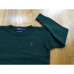 Vintage Polo sweater 90s ralph lauren green sweat